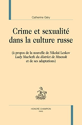 Crime et sexualité dans la culture russe