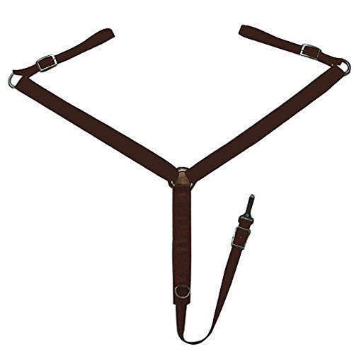 Intrepid International Draft Horse Nylon Breast Collar, Brown