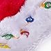JOYIN Blinking Light-up Plush Red Santa Hat + Blinking Light-up Elf Hat for Christmas Holiday Party, Ugly Sweater Party