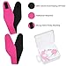 Blulu Swimming Headband Ear Headband Silicone Earplugs Nose Clip Plugs Ear Nose Protector Swimming Sets (Hot Pink, M Size)