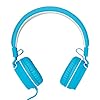 Rockpapa-952-Stereo-Foldable-Headphones-On-Ear-Adjustable-Headband-with-Microphone-for-Kids-Childrens-Adults-Tablet-Computer-Mobile-CDDVD-MP34-White-Blue Rockpapa Kids Headphones, 952 Childrens Headphones, Wired Headphones with Microphone, Foldable, Stereo Sound, 3.5mm Jack…