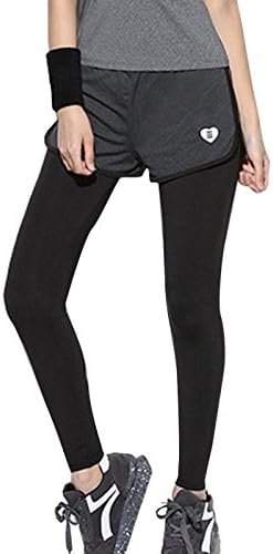 GiGant Women’s One-Piece Fitness Pants with Shorts, Leggings, Sports, Pants, Running Wear, Gym