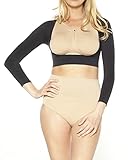 Ahh By Rhonda Shear Women's Plus Size Seamless Arm Shaper, Black, 2X