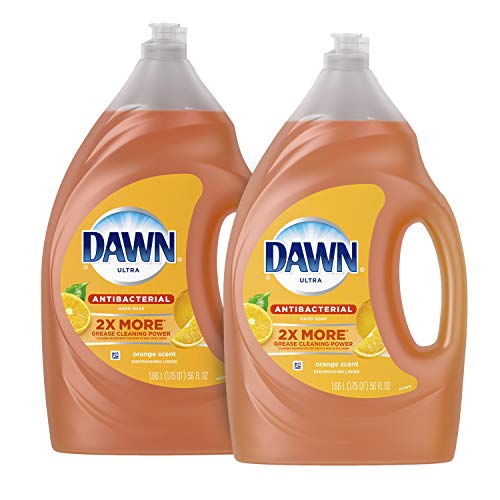 Dawn Antibacterial Dishwashing Liquid Dish Soap, Orange Scent, 56 Fl Oz
