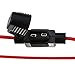 Huayao 10 Pack Fuse Adapter Car Add-a-circuit Inline Blade Fuse Holder for Mini ATM APM Blade Fuse 12V/24V/32V 18AWG Waterproof