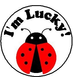 I'm Lucky - Ladybug 1.25" Pinback Button Badge / Pin - Cute