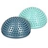 Navaris 2x Hedgehog Balance Pods - Set of 2 Spiky Fitness Domes for Sports, Foot Massage, Stability Training, Balancing…