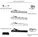 Jstyle 8 Pcs Tie Clips Set for Men Tie Bar Clip Set for Regular Ties Necktie Wedding Business Clips with Box B