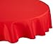 LinenTablecloth 90-Inch Round Polyester Tablecloth Red