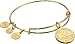 Alex and Ani Because I Love You With Swarovski® Crystal Shiny Gold Bangle Bracelet