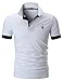 STTLZMC Men’s Polo Shirts Short Sleeve Cotton Tee Button Basic Sports T-Shirts