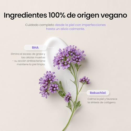 caraseoul Bálsamo Limpiador Suave Giratorio con BHA ácido salicílico & Bakuchiol, vegano, textura no grasa, aceite limpiador tamaño viaje, cuidado de la piel coreano, para todo tipo de piel (50ml)