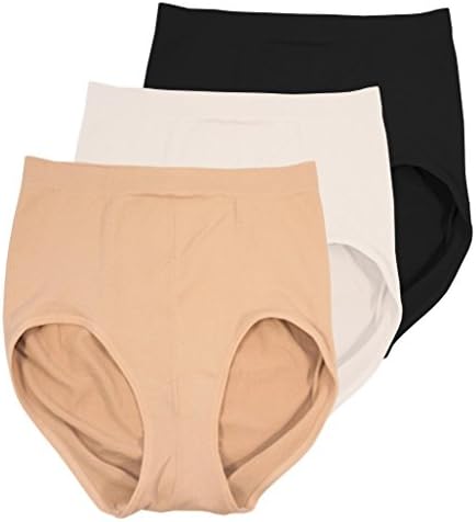 Women's 3-Pack Seamless Classic Rise Control Girdle Briefs