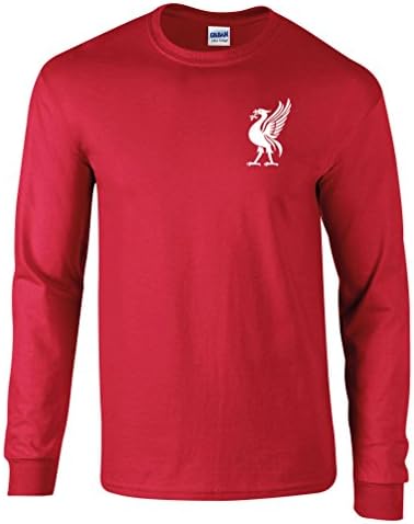 Liverpool Football Shirt 60's Style Sixties Old Fashioned Retro Style Liver Bird LFC