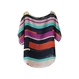 2018 Sexy Women Summer Blouses Perspective Casual Tops Loose Chiffon T-Shirt by Topunder