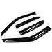 Auto Dynasty Compatible with Corolla/Prizm 4pcs Tape-On Window Visor Deflector Rain Guard