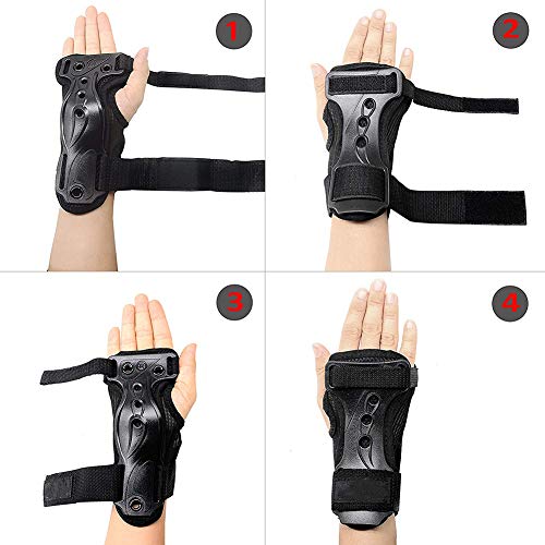 Wrist Guards Gauntlets Palms Protections Brace Wrist Supports for Snowboarding, Skating, Motocross, Street Racing, Mountain Biking, Weightlifting