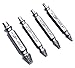 Damaged Screw Extractor Set of 4 – EASY BROKEN NUT Remover, Speed Out Stripped Phillips, Slotted Long-Small Bolts From Wood, Guitar,Titanium,Plastic – Best Tools for Craftsman, Handyman, Electrician