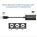 4K Mini DisplayPort to HDMI Adapter CableCreation Mini DP(Thunderbolt Port Compatible) to HDMI AV HDTV Male to Female Adaptor for Mac Book iMac, Black Color