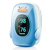 Children Fingertip Pulse Oximeter FDA certified pediatric pulsioximetro for child kids baby (Blue) … …