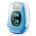 Children Fingertip Pulse Oximeter FDA Certified Pediatric pulsioximetro for Child Kids Baby (Blue) … …