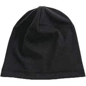 Wiywef RF Shielding Slouch Beanie for Women Men, 5G 4G Wi-Fi Protection Hat, Anti-Radiation Skull Cap Beanie for Daily Use Bl