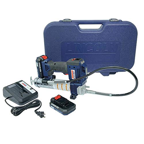 Lincoln 1884 20V Li-Ion PowerLuber Dual Battery Unit with Charger and Carrying Case