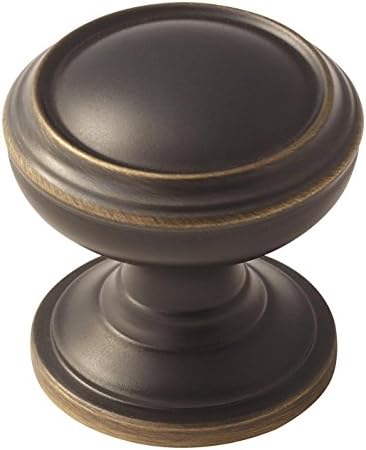 Amerock BP55342VB Revitalize Cabinet Knobs, 1-1/4 in (32 mm) Diameter, Venetian Bronze