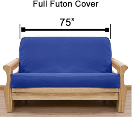 Amazon Com Slipcovershop Solid Light Blue Futon Cover Full 401 Home Kitchen