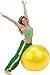 Gymnic Classic Plus Burst-Resistant Exercise Ball, Yellow (75 cm)
