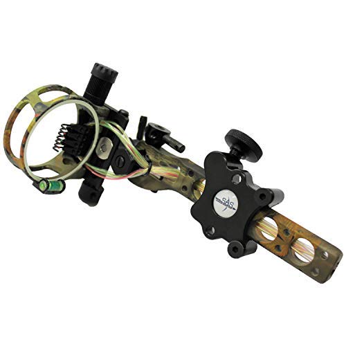 Southland Archery Supply SAS 7 pins .019" Bow Sight with Micro Adjust Detachable Bracket LED Sight Light
