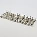 TinaWood 100PCS 15mm Plate Bottom Stud Bag Feet/Silver Cone Studs Purse Feet Spike Nailheads Brad leathercraft Findings (100PCS 15mm)