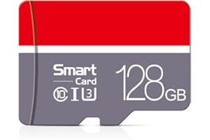 128GB MicroSD Card with Adapter, A1, C10, U1, 150MB/s Read for Smartphone, Tablet, Gaming, Full HD Video, Gray