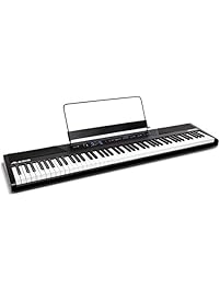 Alesis Recital 88-Key Beginner Digital Piano with Full-Size Semi-Weighted Keys and Included Power Supply