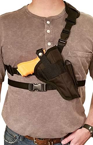 Silver Horse Holster Chest/Shoulder Gun Holster | Fits Glock 40 MOS & Other Similar Sized Guns with a Mini Optic and 5.5" - 6" Barrel