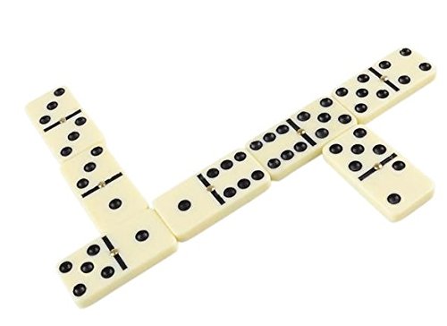 Domino Set, Premium Classic 28 Pieces Double Six In Durable Wooden Brown Box For Boys , Girls ,Party Favors And Anytime Use Up To 2-4 Players - By Katzco