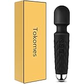 Tokomes Power Wand Massager, Wireless Waterproof USB Rechargeable Massage with 8 Powerful Speeds 20 Modes Vibration,Mini Frequency for Muscle Aches & Sports Recovery