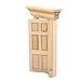 12th Doll House Miniature DIY Front Exterior Wooden Door 6-Panel