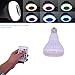 LED RGB Color E27 Wireless Control Smart Music Stereo Audio Speaker Warm Light & Color Changing Lamps Bulb Light Speaker Light Bulb for iPhone 11 6 7 8 X XS Max iPad Christmas Android Mobile