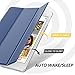 MoKo Case Fit New iPad Mini 5 2019 (5th Generation 7.9 inch), Slim Lightweight Smart Shell Stand Cover with Translucent Frosted Back Protector, with Auto Wake/Sleep - Navy Blue