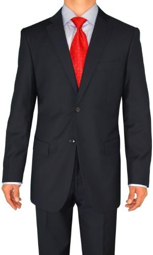 Fuomo Business Classic Men's Suit 2 Button 52R Navy