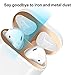 [2 Set] SHARKSBox Dust Guard for AirPods 2 Wireless Charging Case[Lifetime Replacements]Protect AirPods from Iron/Metal Shavings [Easy to Install] Upgrade Ultra Thin AirPods Dust-Proof Film-Rose Gold