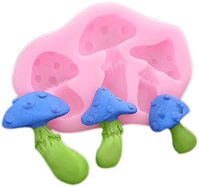 Lznlink Kitchen Ware Mushrooms Turn Sugar Cake Pan Food-grade Silicone Mold Chocolate Biscuit Tool