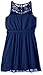 Amy Byer Girls' Big Halter Fit and Flare Dress with Lace