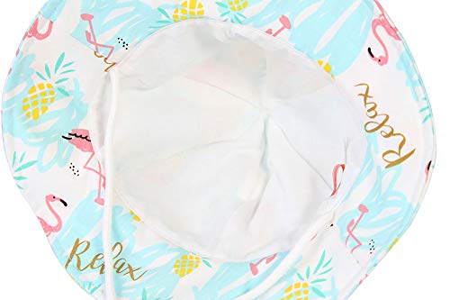 image for Upeilxd Toddler Sun Protection Hat UPF 50+ Baby Girls Wide Brim Sun Ha