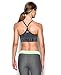 Under Armour Women's Seamless Feeder Stripe Bra, Carbon Heather/Black, Medium