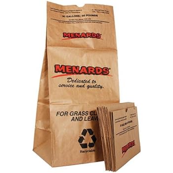 Amazon.com: Lowe's 30 Gallon Heavy Duty Brown Paper Lawn ...