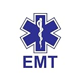 (2x) EMT - Sticker - Decal - Blue - Die Cut