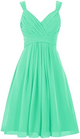 Tidetell 2016 Short Bridesmaid Dress V Neck Empire Waist Ruched New Homecoming Dress
