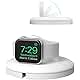 PZOZ Charger Stand Compatible for Apple Watch, Portable Charging Station Cable Management Dock Holder Case Organizer Compatible with iWatch Series 5 4 3 2 1 44mm 40mm 42mm 38mm Accessories (Black)